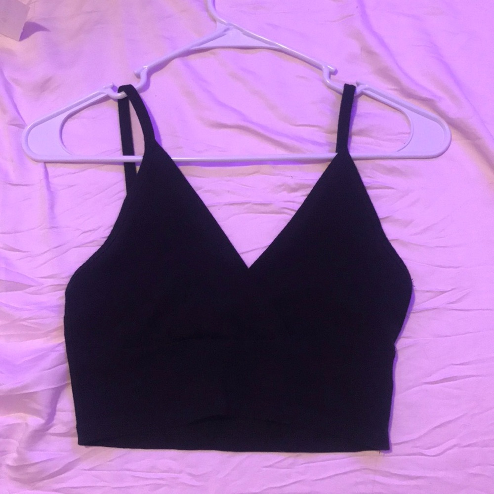 brandy melville black amara tank